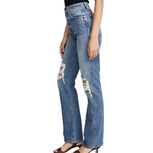 KHAITE Danielle Jeans, High Rise & Distressed